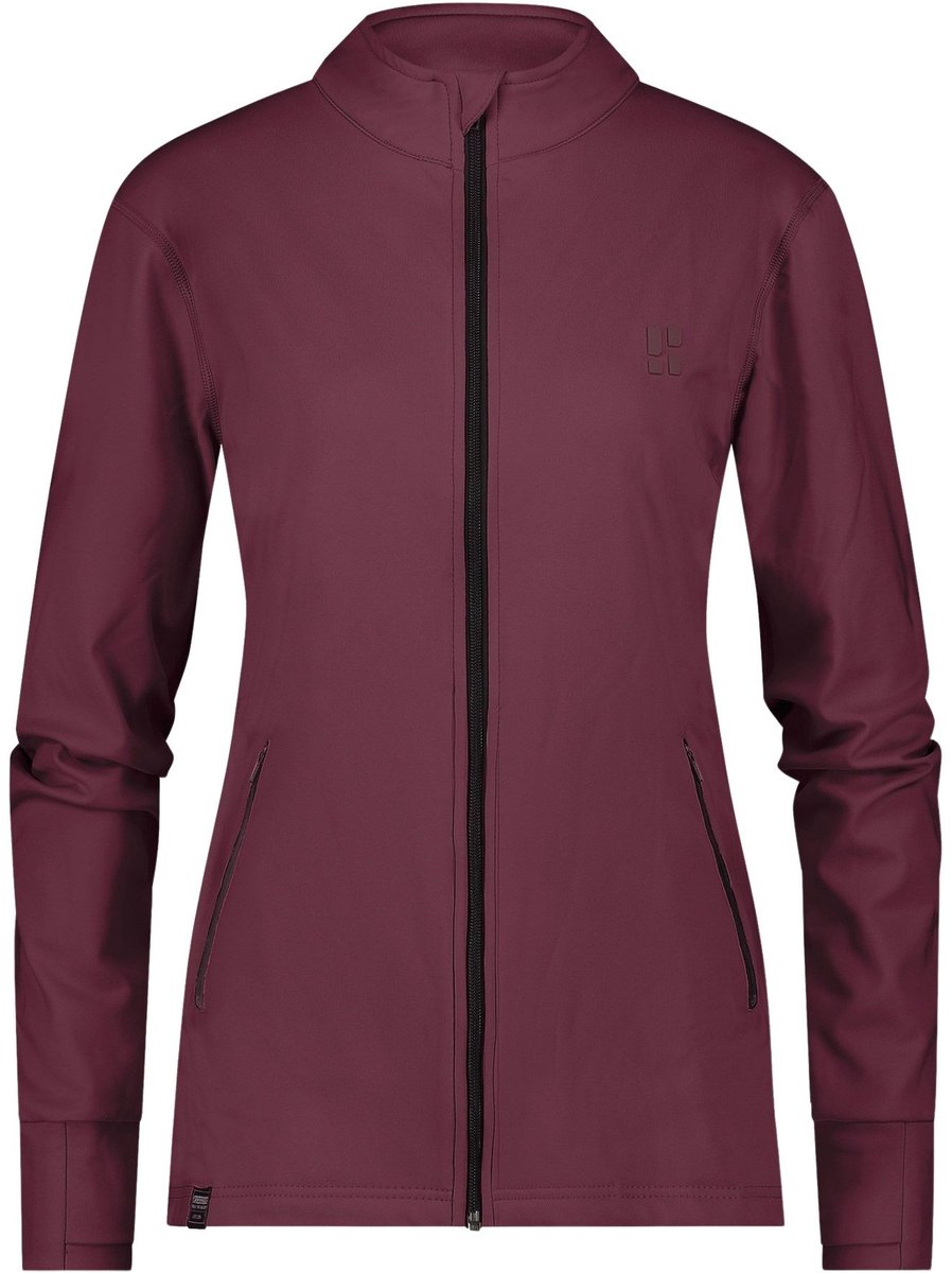 Gehaakte skimuts lichtblauw met fleece skimuts wintersportmuts wintersport muts fleece muts Bordeauxrood