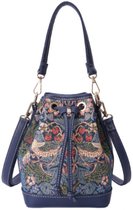 Bucket Bag - Handtas - Schoudertas - Strawberry Thief blauw - William Morissen