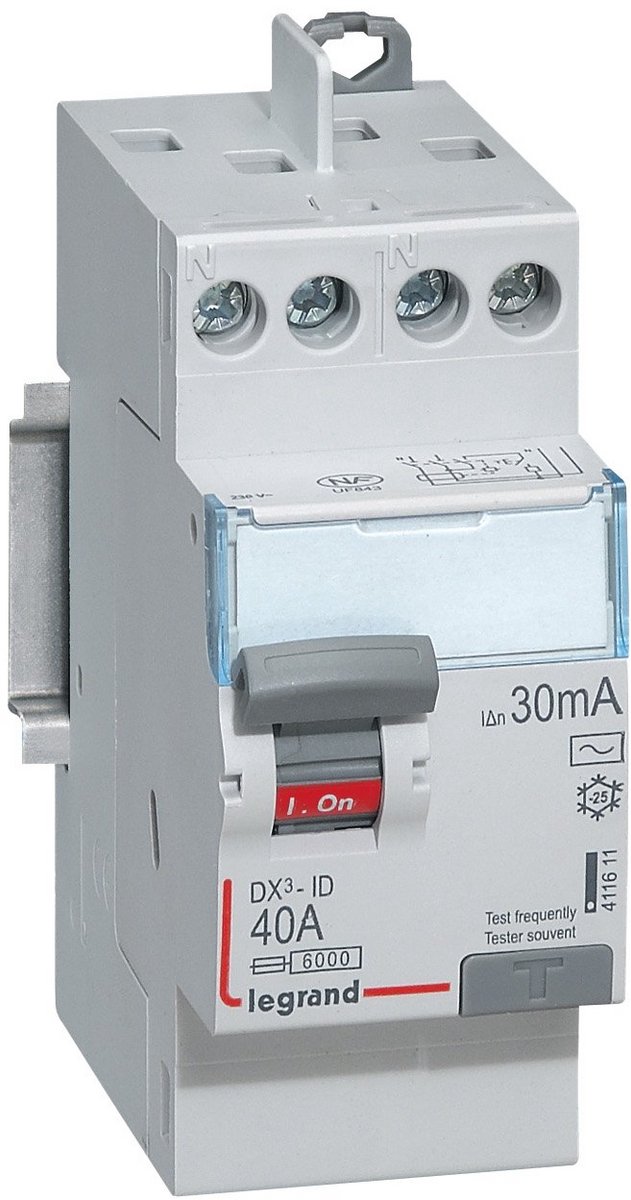 Differentieelschakelaar Type AC 30 mA voor Elektrische Installaties