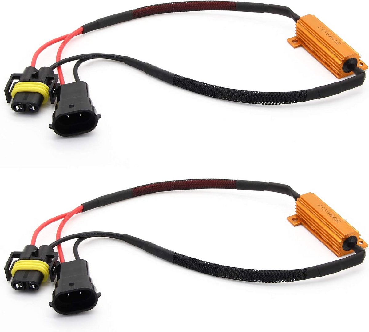 2x CANBUS LED Mistlamp Set H8 H11 met 50W Weerstand voor Foutmelding