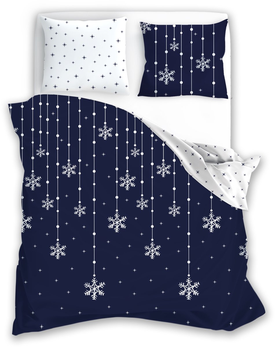Winter Kerst Christmas Xmas Dekbedovertrek 140x200 Flanel Katoen