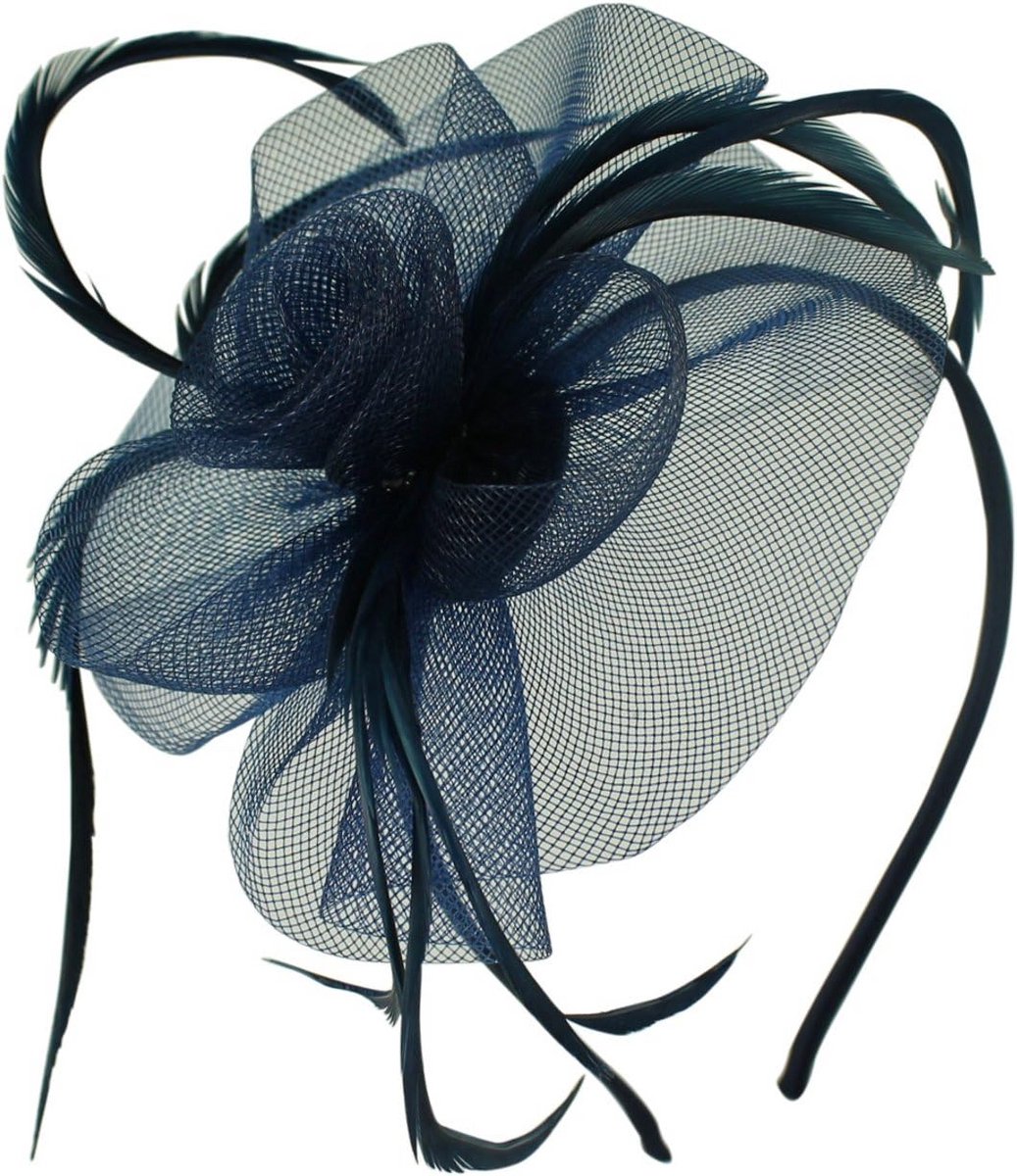 Elegante Marineblauwe Fascinator voor Dames