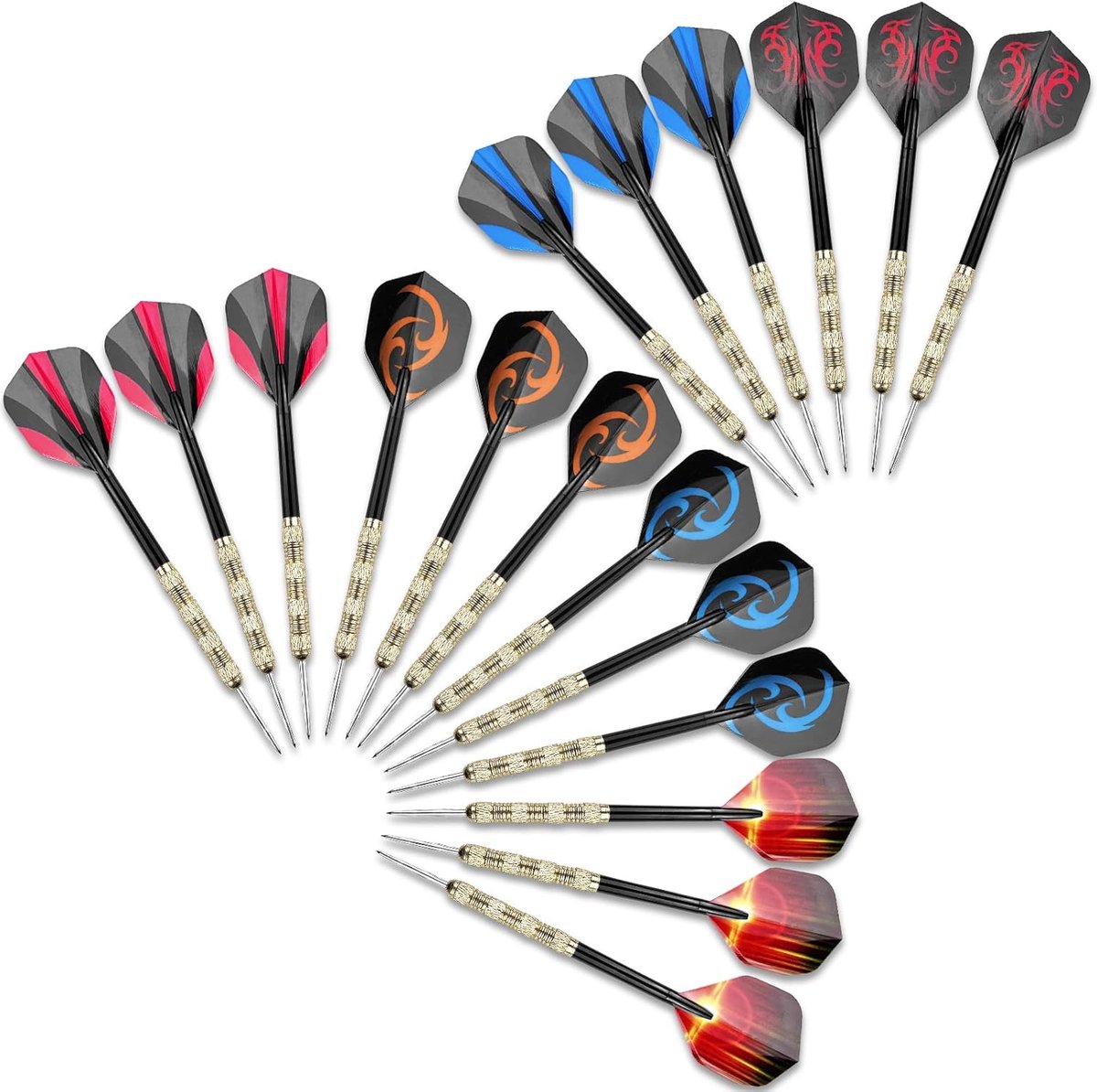 Dartpijlen - Dart Flights - Dartpijlen Set - 14 Gram - Professionele Dartpijlen Set - Cadeau - 18 Stuks - van Imperatoris