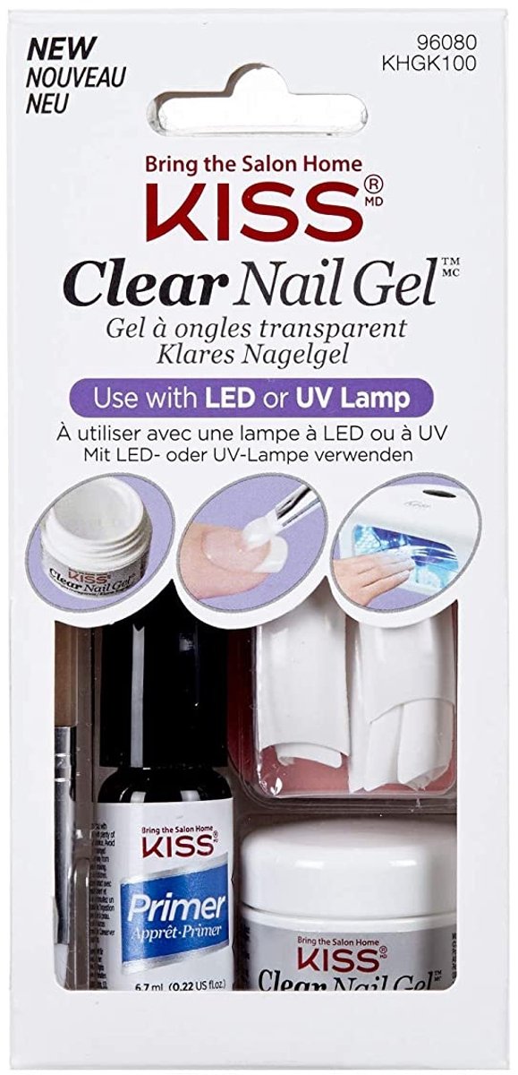 Kiss UV Nagelverlengingset - Nagelverlenging - Compleet set, UV lamp, Gel