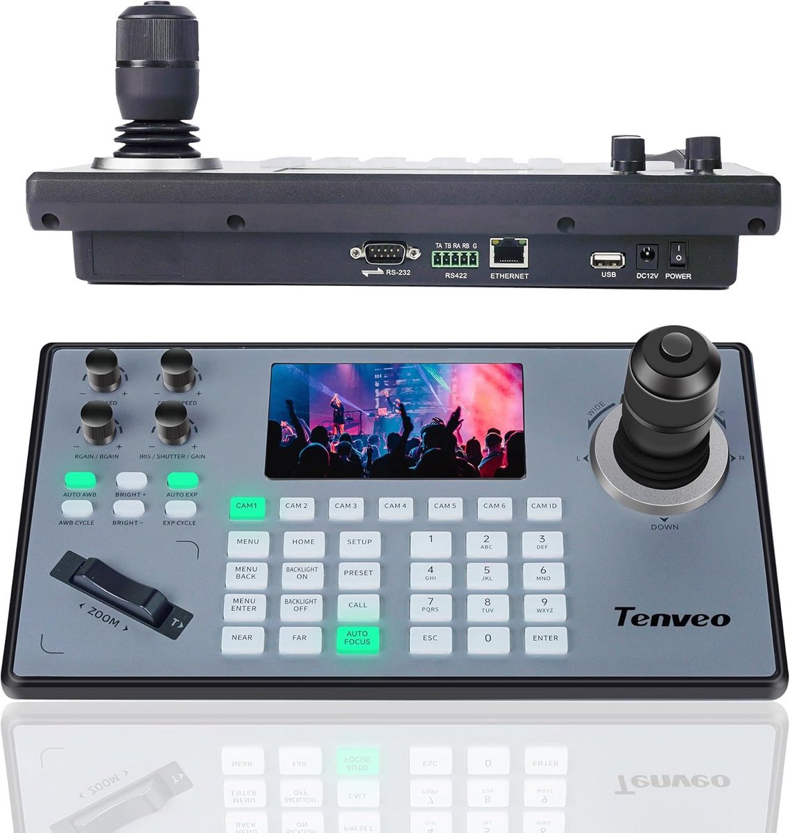 PTZ Camera Controller Joystick met Snelheidsregeling en PoE voor Professionele Livestreaming en Conferenties