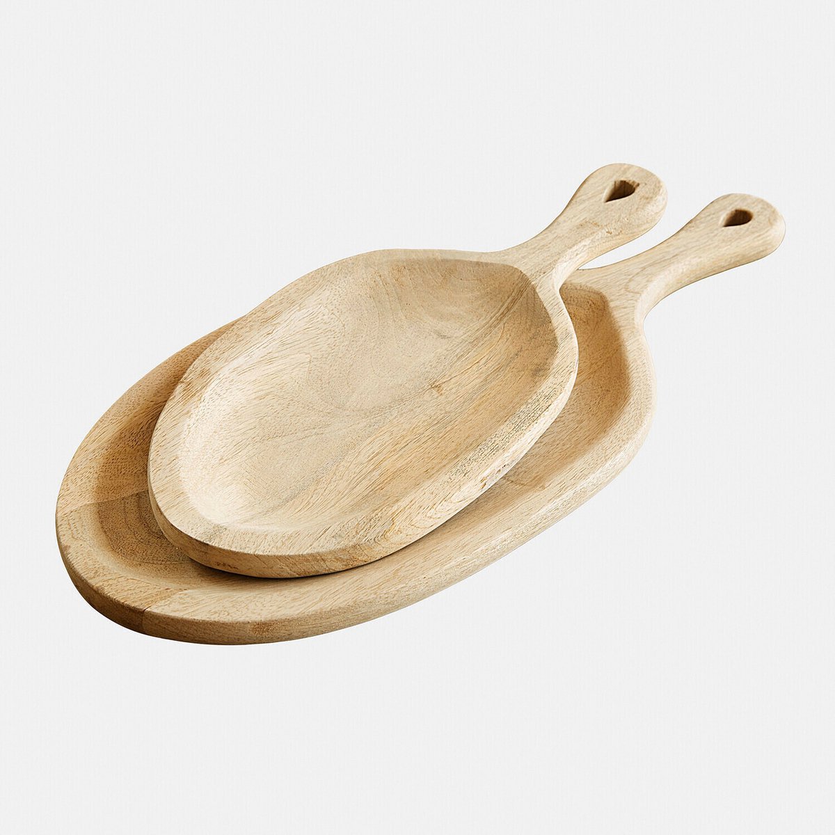 LOBERON Dienblad set van 2 Nolaria bruin