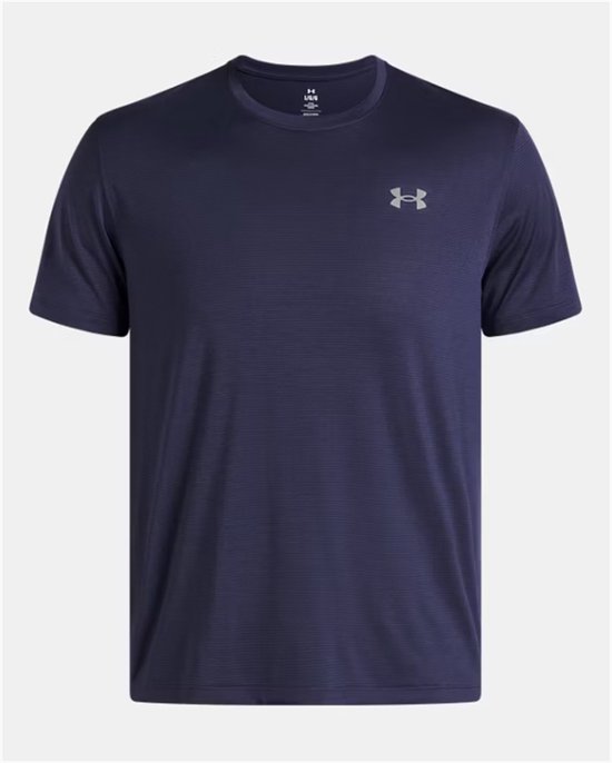 T-shirt de sport à manches courtes Under Armour UA LAUNCH pour homme - Bleu marine