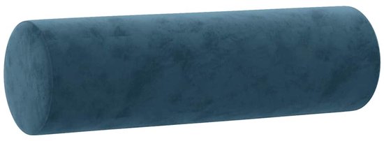 vidaXL - 3 pièces - Ensemble de salon - avec - coussins - velours - bleu