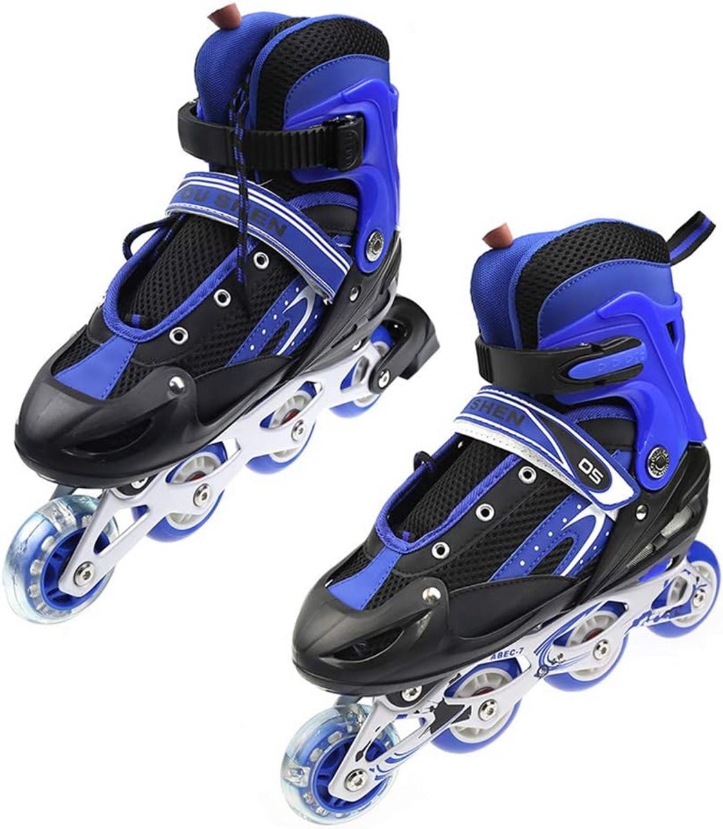 Verstelbare Inlineskates voor Kinderen en Jongeren met Lichtgevende Wielen