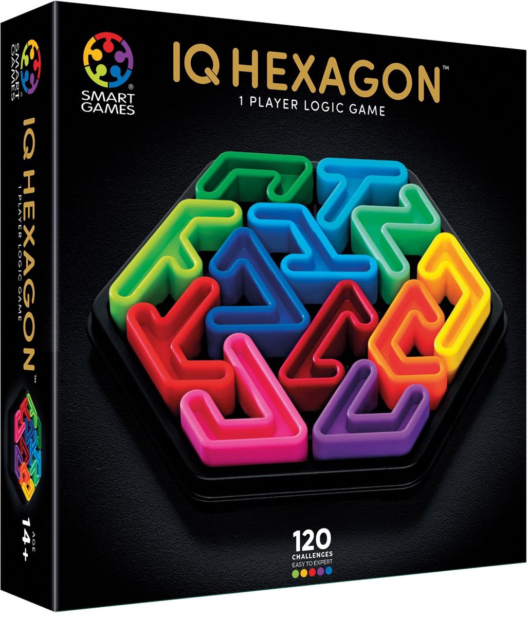 SmartGames IQ Delux Hexagon - 120 opdrachten denkspel thumbnail 5