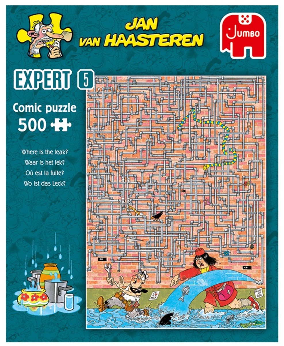 Jan van Haasteren Expert - Where is the leak? - 500 stukjes - Puzzel — afbeelding 4