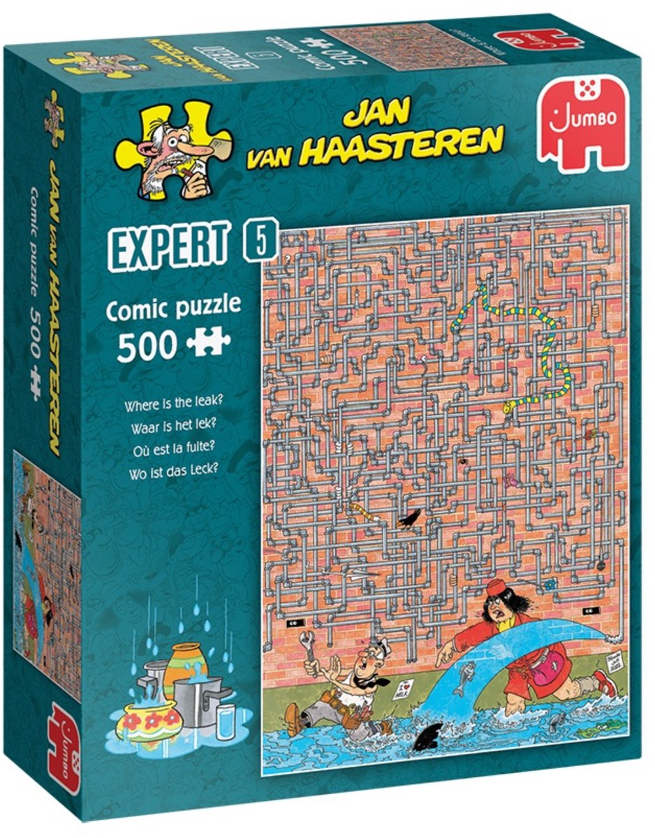 Bol.com Jan van Haasteren Expert - Where is the leak? - 500 stukjes - Puzzel aanbieding