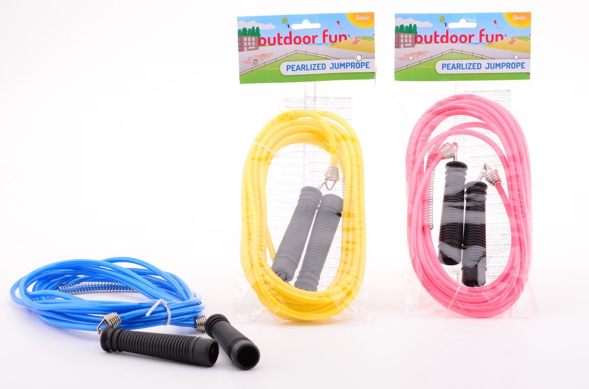 Summer Fun parelmoer springtouw in blauw