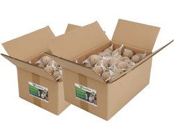 Famiflora mezenbollen met biologisch afbreekbaar net - 200 x 90 gram (2 dozen met 100 bollen) - 100 stuks van 90g per bol voor langdurige voorraad
