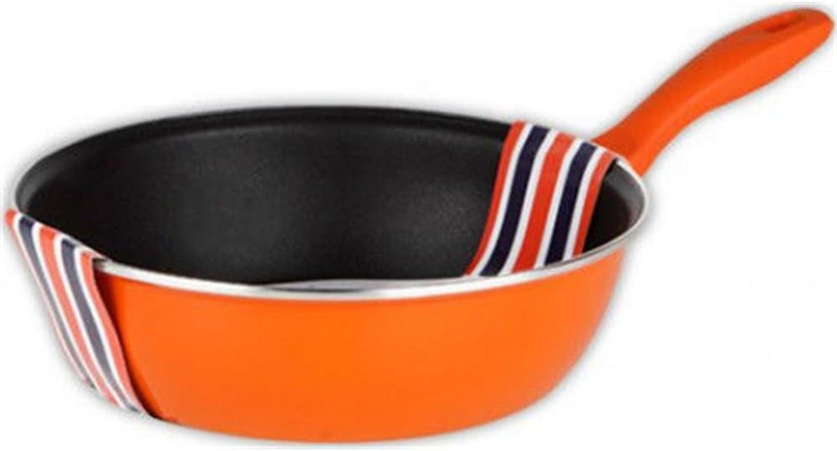 Kookpan voor Magnetron en Elektrische Oven - Diameter Pan in Oranje