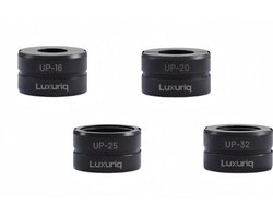 Luxuriq® Persbekken UP Set - 4-delige UP-set UP16 UP20 UP25 UP32 - geschikt voor Uponor - Persbekken voor Meerlagenbuizen - Persbekken Uponor