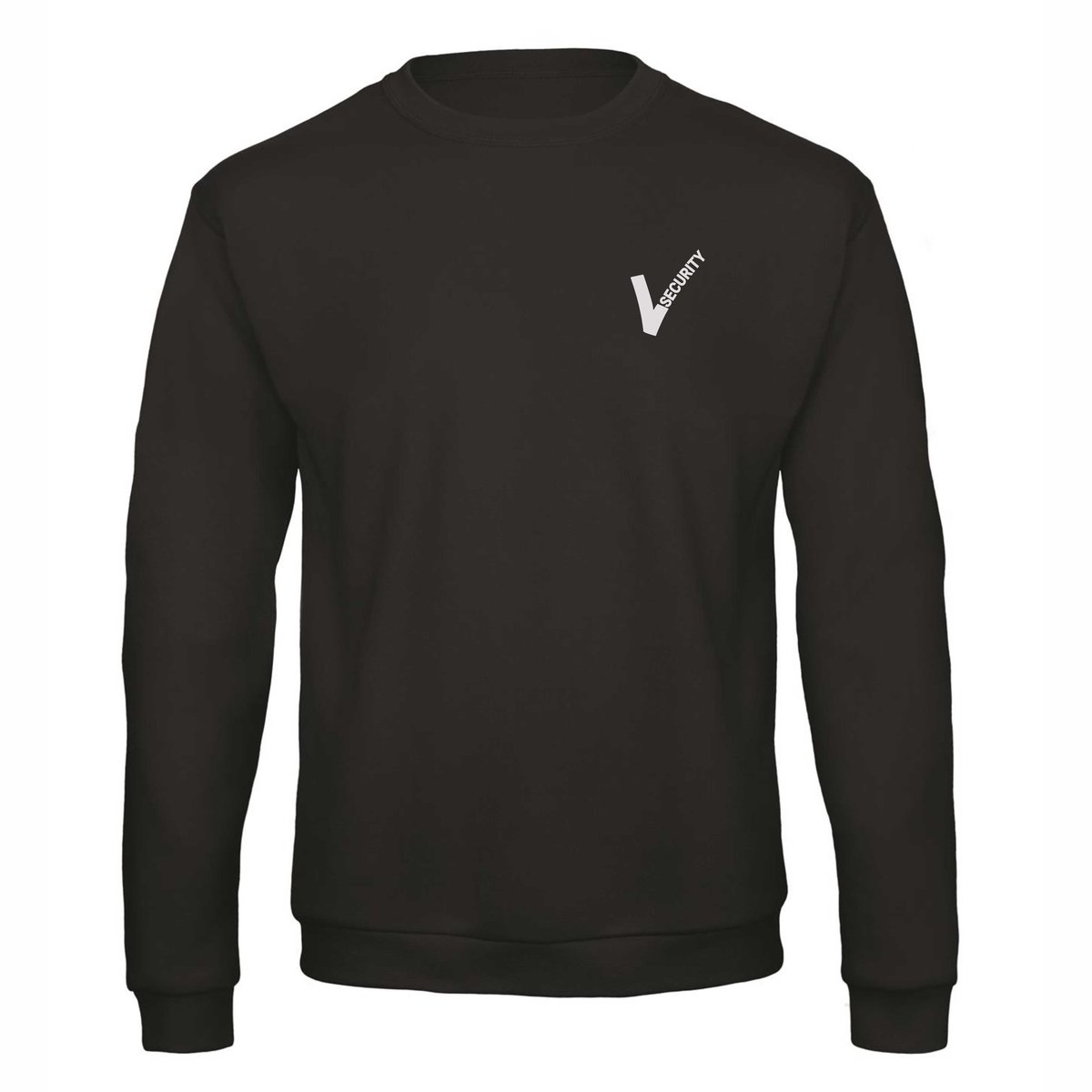 Security Sweater met Officieel Reflecterend Beveiliging Logo - Maat 3XL - Zwart