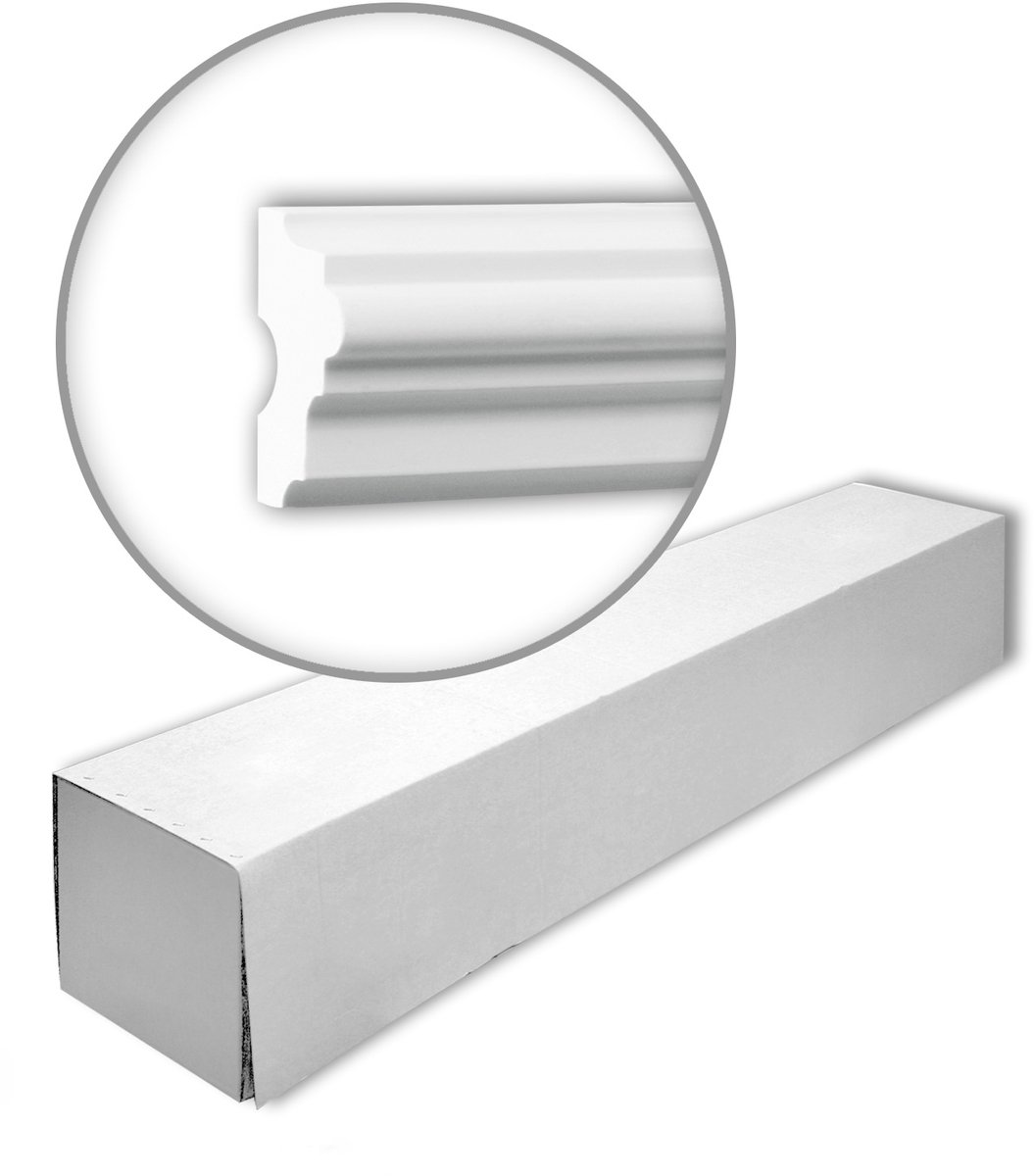 Profhome 151304 1 doos 25 stukken Wandlijst 50 m