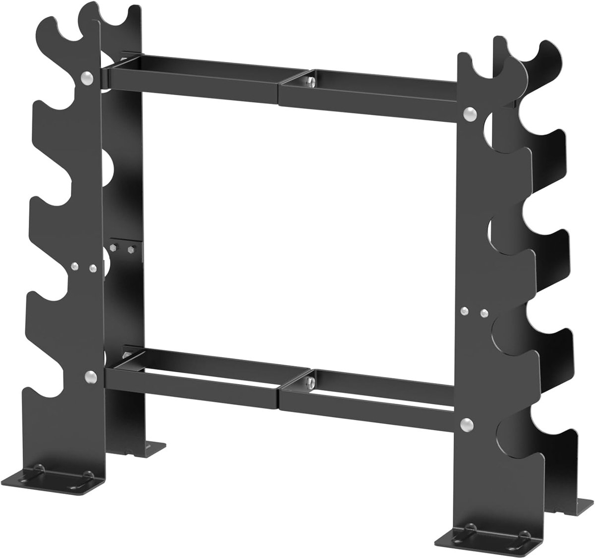 Halterrek - Dumbbell standaard - Halter standaard - Dumbell Rek - Dumbbell Toren - Weight Rack - Dumbbell Houder - Dumbell Opbergrek - Fitnessapparatuur - Belastbaar - Zwart - van Imperatoris