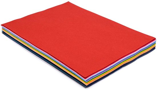 Vaessen Creative Feutre - 30 x 42 cm - 1 mm - 30 Feuilles Feutre de Loisir - Assorti