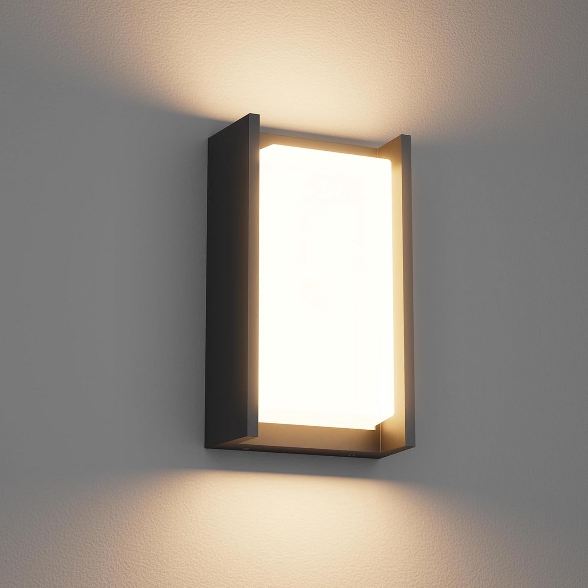 Moderne LED Buitenwandlamp Waterdicht Warm Wit Licht voor Terras en Gevel