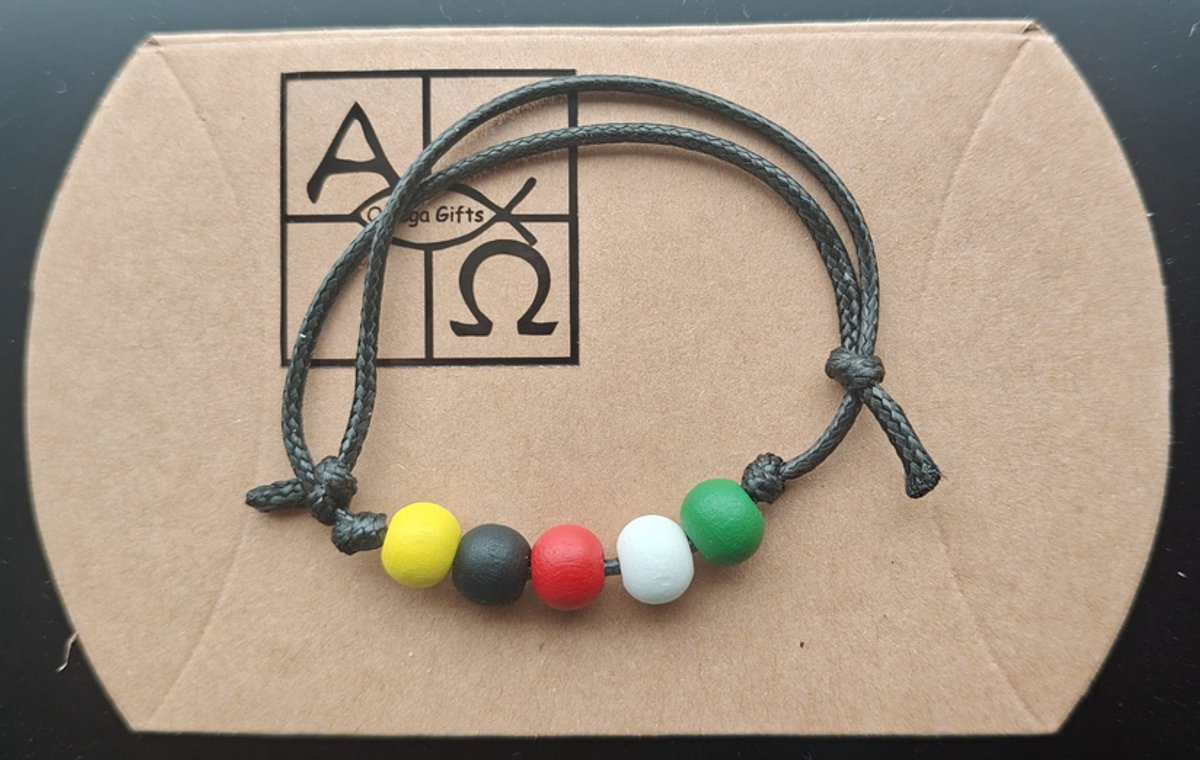 Verstelbaar evangelisatie armbandje - Blijde boodschap armband