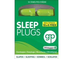 Get Plugged SLEEP PLUGS 14 stuks - Slaap Oordopjes 36 dB – Oordoppen tegen Snurken – Ultra Zacht & Drukvrij – Ideaal voor Zijslapers