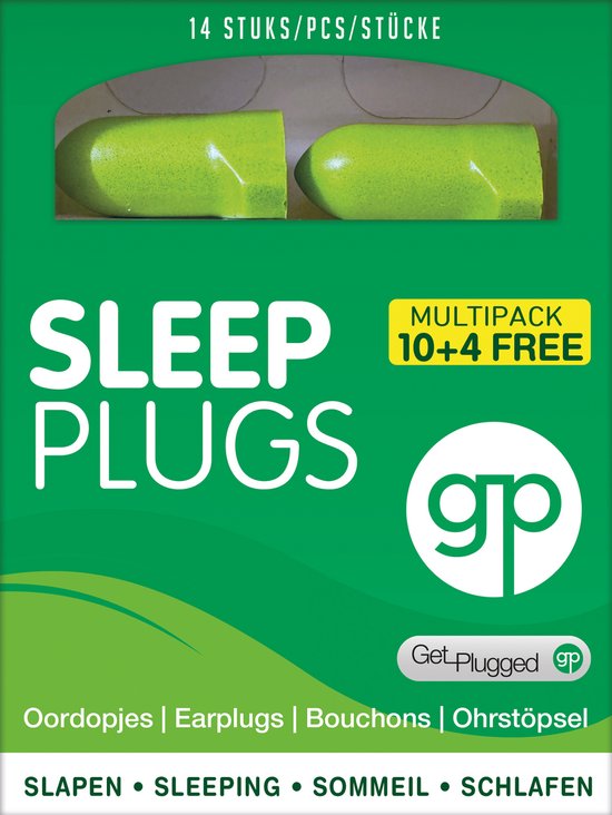 Get Plugged SLEEP PLUGS 14 stuks - Slaap Oordopjes 36 dB – Oordoppen tegen Snurken – Ultra Zacht & Drukvrij – Ideaal voor Zijslapers