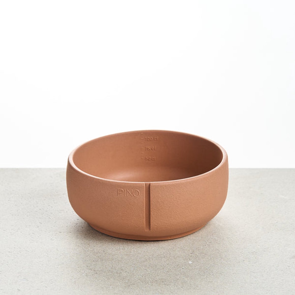 PINO Sandstone Hondenvoerbak Classic Feeder (hondenkom) - Terracotta (Salmon Terra) - Medium ⌀17,5cm - 1200ml