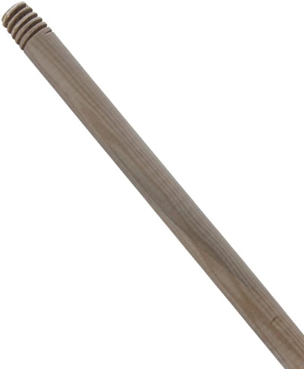 Houten steel voor bezem met montagemogelijkheid, 150 cm lengte