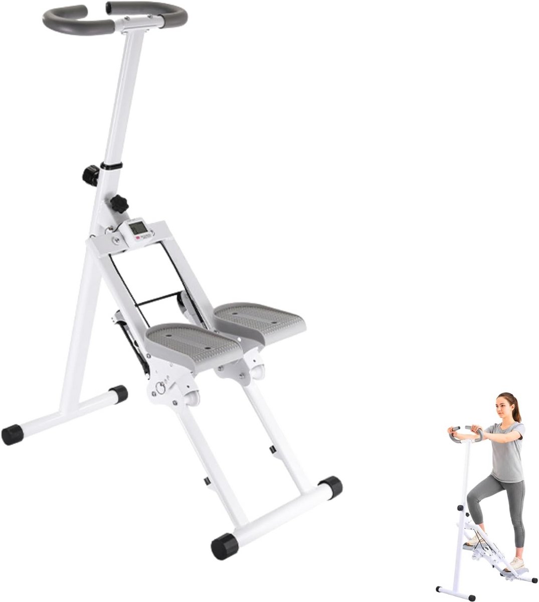 Opvouwbare Stepper Trainer voor Cardiotraining Thuis met LCD-Scherm