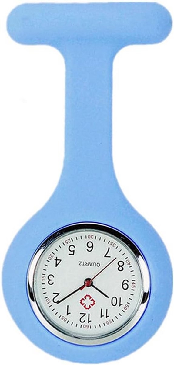 Fob Horloge met Broche voor Zorgprofessionals en Verpleegkundigen - Siliconen Clip Horloge