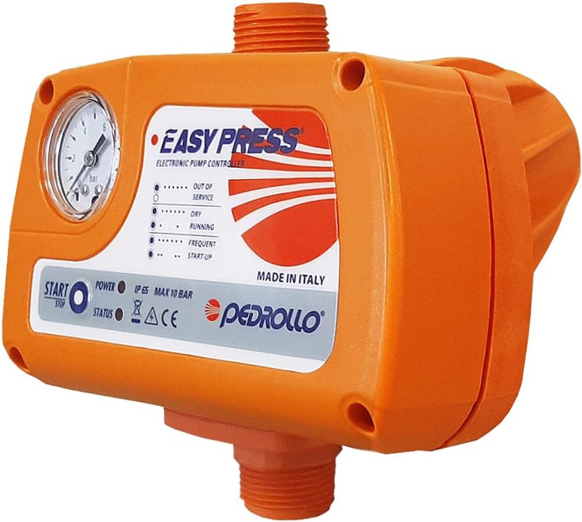 Drukverhogingspomp met Manometer voor Pompen tot 2 PK
