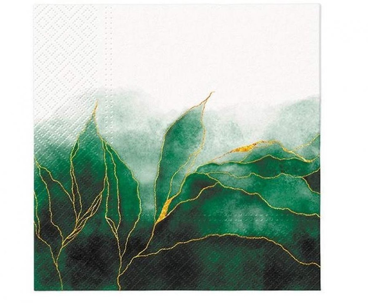 Kleur Groen Droom Groen Servet 20 stuks 33x33 cm
