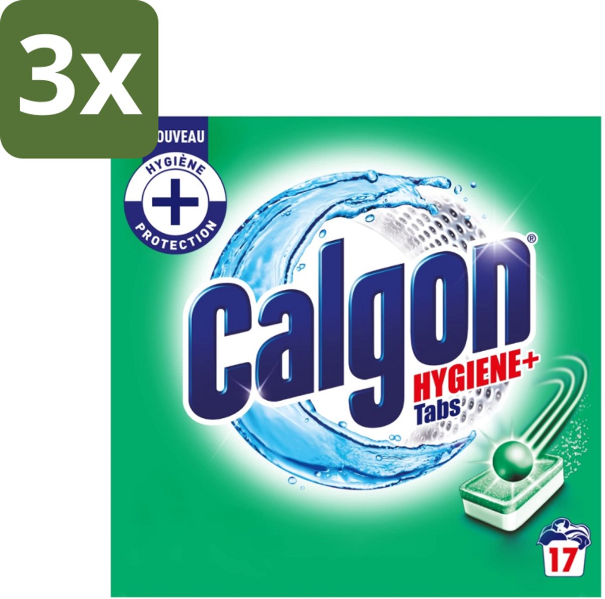 Calgon - Ontkalkingsmiddel - 221 g - 17 Capsules - Bulkverpakking - 3 stuks