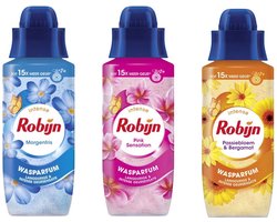 Robijn Wasparfum Try Out - Morgenfris / Pink Sensation / Passiebloem & Bergamot