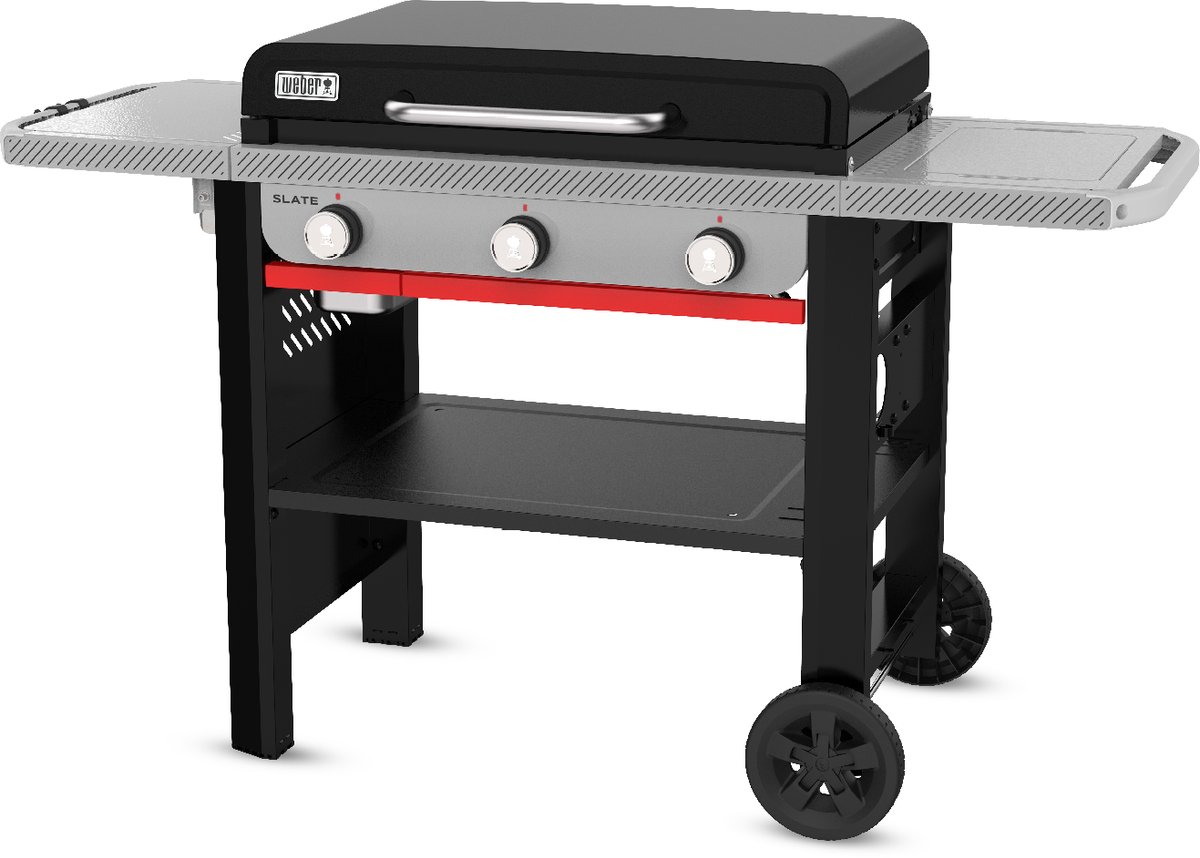 Weber Slate Plancha - Plaque 71 cm - Barbecue à gaz - 3 brûleurs