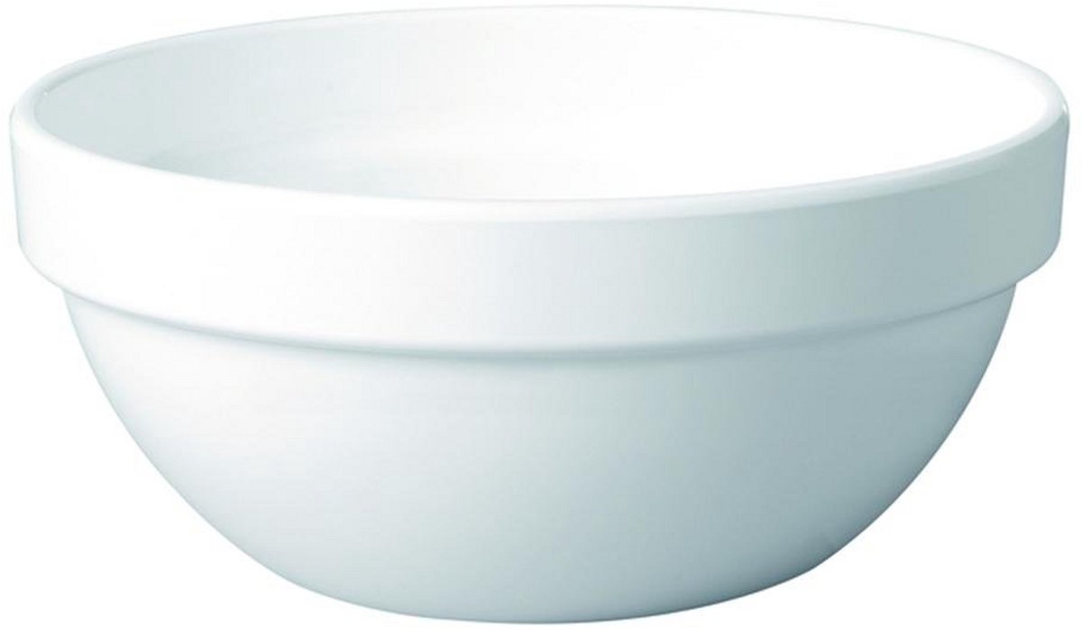 Grote Melamine Schaal Casual Maxi Wit - Ideaal voor Serveren
