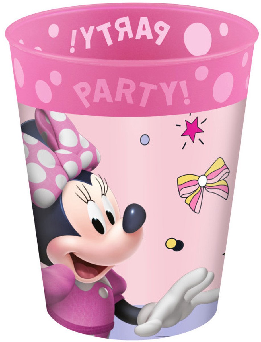 Disney Minnie Junior micro premium plastic bekerset 4-delig 250 ml