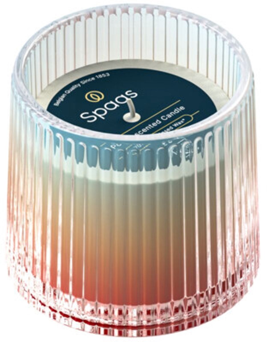 SPAAS Pop Geurloze Kaars Brandduur ± 27 u Tropisch Rood