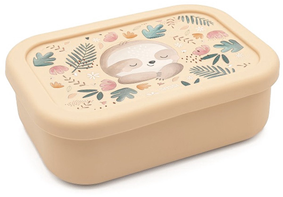 Sassi Junior - Siliconen lunchbox voor kinderen - Beige