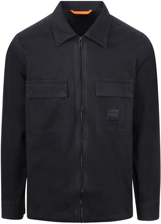 BOSS Overshirt Lovel Donkerblauw (navy) - Maat L - Heren