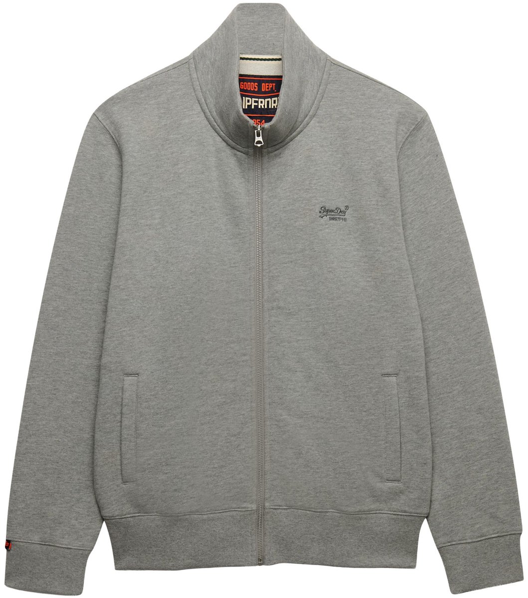 Superdry Essential Logo Sweatshirt Met Rits 3XL Man Grijs