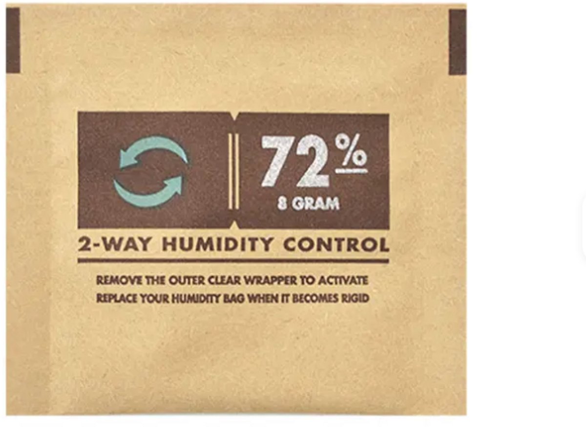 Humidor Bevochtiger 72% voor Sigaren – 4 x 8 g Humidity Packs – Alternatief voor Boveda