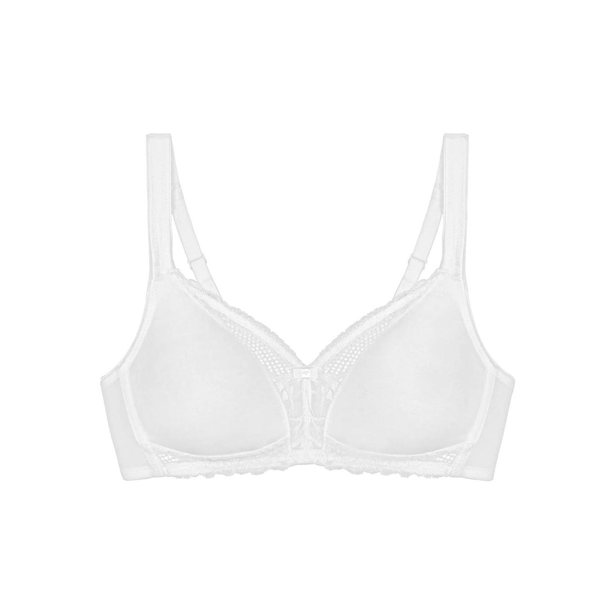 Triumph bh zonder beugels Modern Lace + Cotton wit