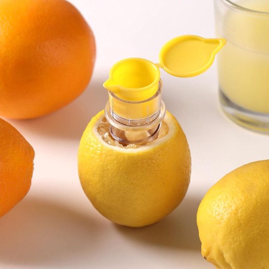 Handmatige Citruspers | Compacte Draagbare Pers voor Citrusvruchten | Arbeidsbesparende Fruitpers voor Sinaasappels, Citroenen en Limoenen - Set van 2 — afbeelding 5