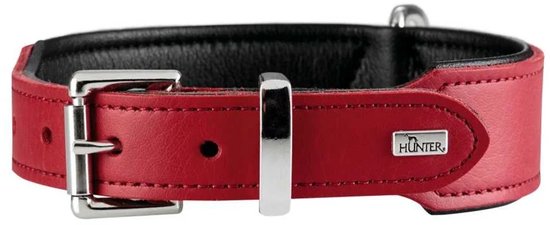 Hunter Hondenhalsband Basic Rood Maat 42