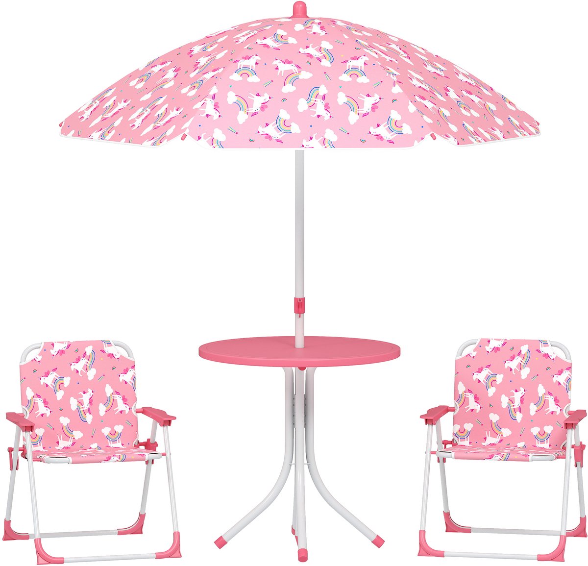 Aiyaplay Kindertuinset-Staal, Kunststof-49,5L x 49,5B x 50H cm-Roze