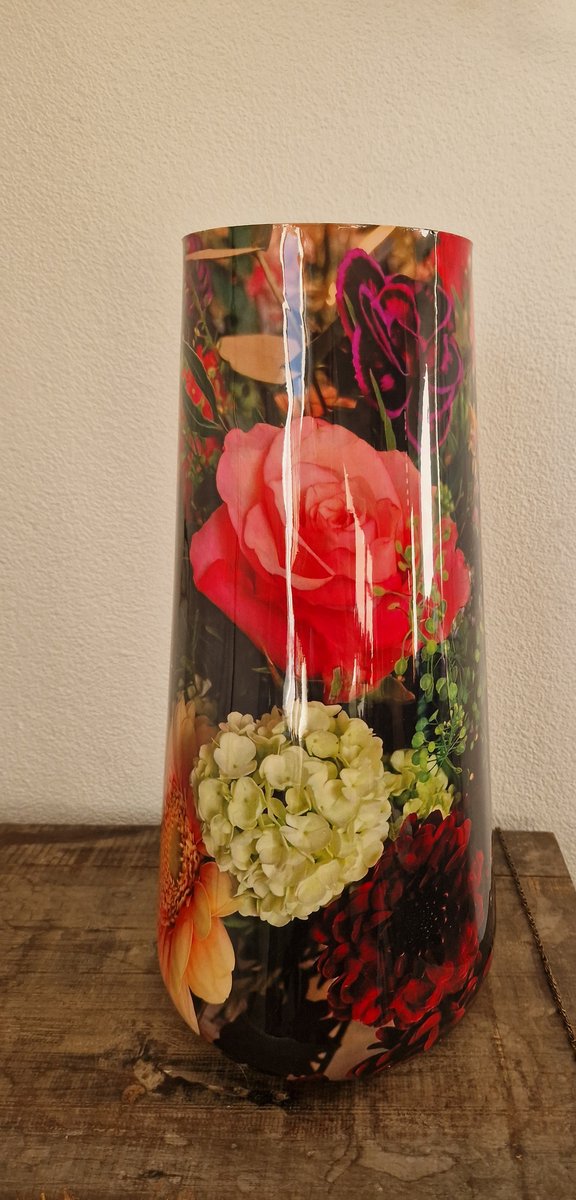 VIVELAFLEUR Vaas met gekleurde bloemen