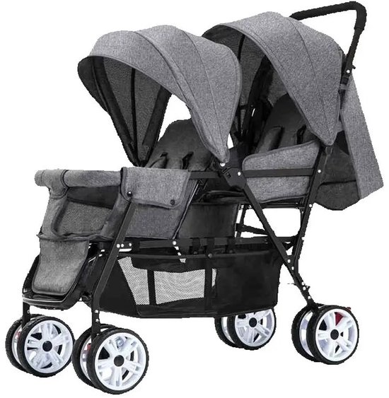 Hennova Duo Kinderwagen Inklapbaar voor 2 Kinderen - Hennova - €154,95